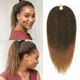 Xtrend 30Roots/Pack 18'' Ombre Senegalese Twist Hair Synthetic Color Hair Crochet Braiding Hair Extensions Rainbow Hair