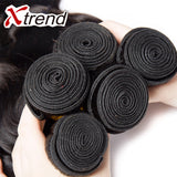 Xtrend 4PCS 7A Body Wave Indian Virgin Hair Bundles Human Wavy Hair