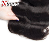 Xtrend 4PCS 7A Body Wave Indian Virgin Hair Bundles Human Wavy Hair