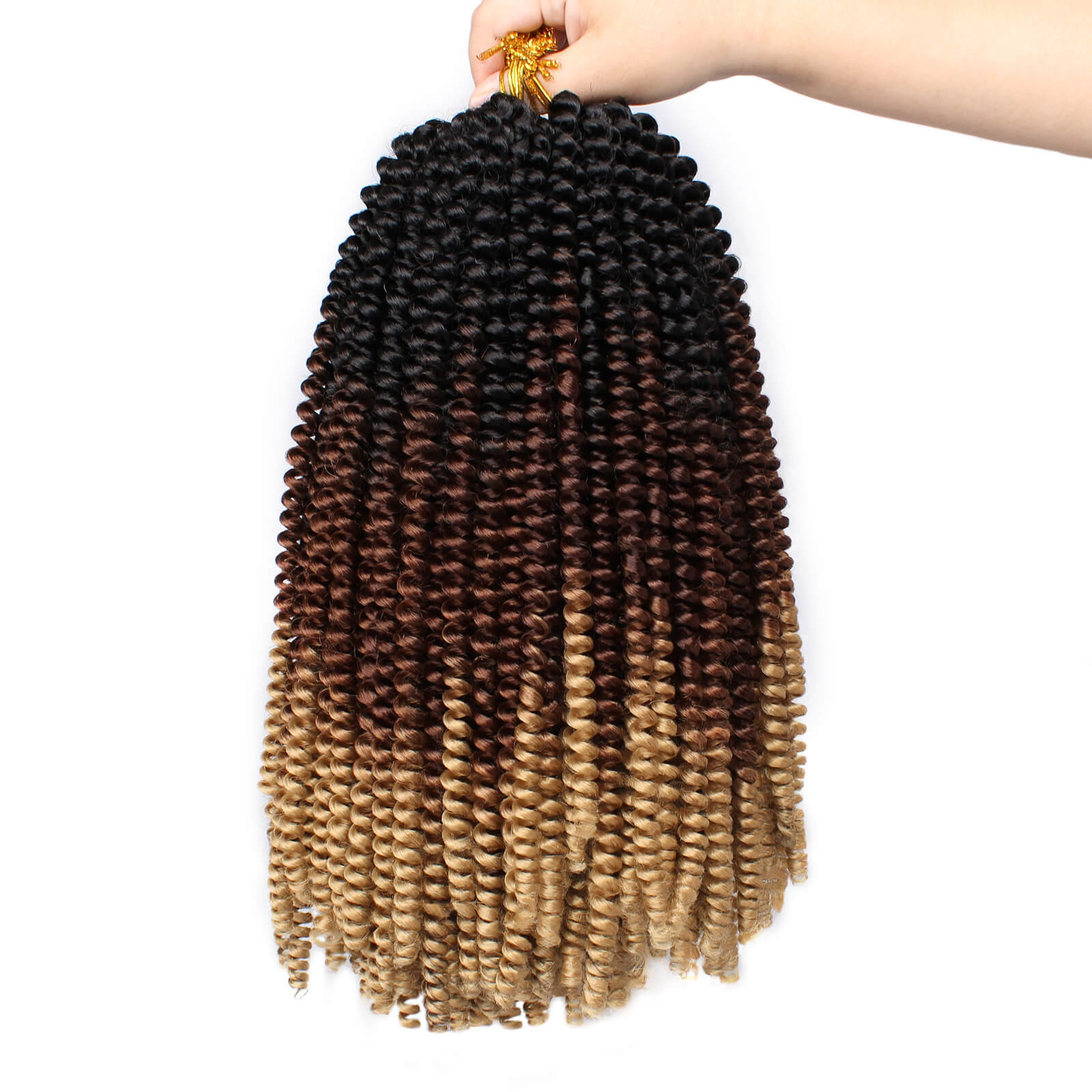 12 Inch Spring Twist Ombre Colors Butterfly locs Crochet Braids Synthetic Hair Extensions