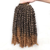 Xtrend Pre-Twisted Passion Twist Hair Ombre Crochet Braid Hair Bohemian Curl Passion Twist Synthetic Braiding Hair Extensions