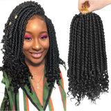 Xtrend Senegalese Spring Twist Crochet Hair Pre Looped Short 12inch Spring Twist Crochet Hair Curl End Bomb Twist Synthetic Hair