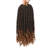 Xtrend Senegalese Spring Twist Crochet Hair Pre Looped Short 12inch Spring Twist Crochet Hair Curl End Bomb Twist Synthetic Hair