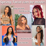 12 Inch Spring Twist Ombre Colors Butterfly locs Crochet Braids Synthetic Hair Extensions