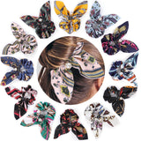 Xtrend  MixedSatin Scrunchies Silk Scrunchies Hair Elastics Scrunchies Hair Bands Ties for Women Girls