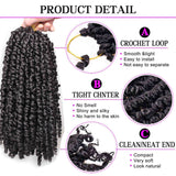 Xtrend Pre-Twisted Passion Twist Hair Ombre Crochet Braid Hair Bohemian Curl Passion Twist Synthetic Braiding Hair Extensions