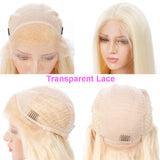 13x4 Lace Front Human Hair Wigs Straight 613 Blonde Pre Plucked Tuneful 150%Density Malaysian Remy Human Hair Wig Lace Frontal Wigs For Women