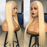 13x4 Lace Front Human Hair Wigs Straight 613 Blonde Pre Plucked Tuneful 150%Density Malaysian Remy Human Hair Wig Lace Frontal Wigs For Women