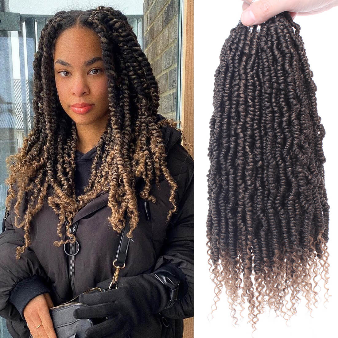 14 Inch pre twisted spring twist hair fluffy crochet braids – Xtrend Hair