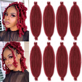 Xtrend Pre-Separated Springy Afro Twist Hair 8 Packs Spring Twist Hair For Distressed Soft Locs Natural Black Long Marley Twist Braiding Hair Synthetic Hair Extension For Black Women