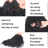 Xtrend 18 Inch Nu Soft Locs Faux Locs Crochet Braids Synthetic Hair Goddess Dreadlocs