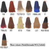 18 inch Passion Twist Hair Water Wave Braiding Hair Butterfly Locs Crochet Braids Synthetic Natural Braid Hair