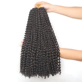 18 inch Passion Twist Hair Water Wave Braiding Hair Butterfly Locs Crochet Braids Synthetic Natural Braid Hair