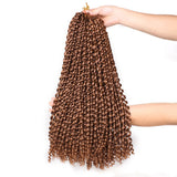 18 inch Passion Twist Hair Water Wave Braiding Hair Butterfly Locs Crochet Braids Synthetic Natural Braid Hair