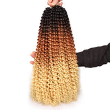 18 inch Passion Twist Hair Water Wave Braiding Hair Butterfly Locs Crochet Braids Synthetic Natural Braid Hair