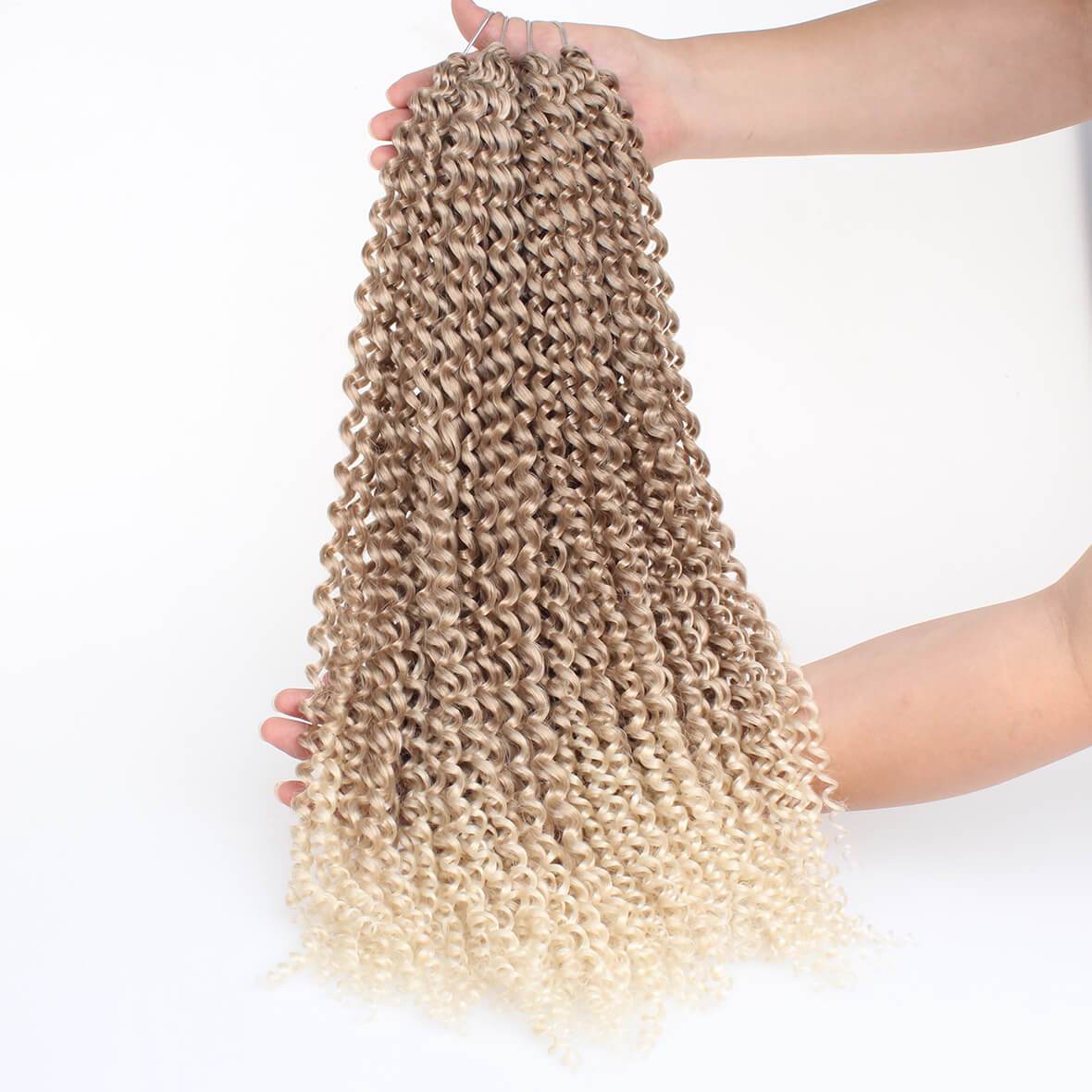 18 inch Passion Twist Hair Water Wave Braiding Hair Butterfly Locs Crochet Braids Synthetic Natural Braid Hair