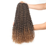 18 inch Passion Twist Hair Water Wave Braiding Hair Butterfly Locs Crochet Braids Synthetic Natural Braid Hair