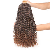 18 inch Passion Twist Hair Water Wave Braiding Hair Butterfly Locs Crochet Braids Synthetic Natural Braid Hair