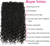 Xtrend Goddess Faux Locs Curly Crochet Braid Synthetic Hair 18'' 20roots Ombre Braiding Hair Brown High Temperature Fiber
