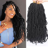 Xtrend Nu Soft Locs Crochet Braids Hair 18''24''36'' Faux Locs Curly Hair 21 Strands Synthetic Extened Crochet Hair