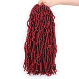 Xtrend Nu Soft Locs Crochet Braids Hair 18''24''36'' Faux Locs Curly Hair 21 Strands Synthetic Extened Crochet Hair