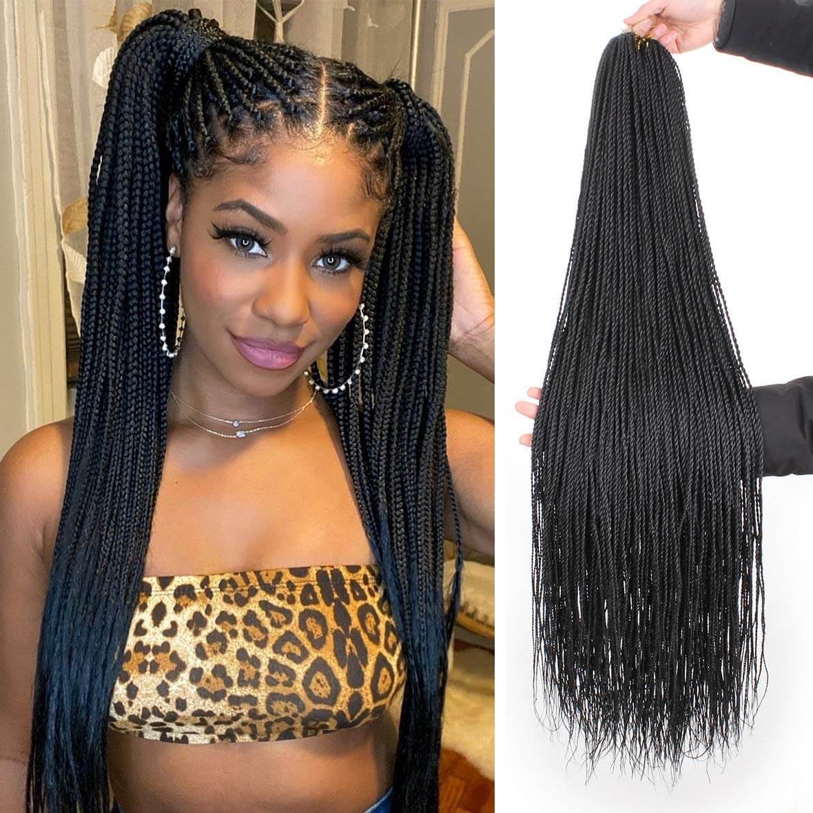 Xtrend 40Roots/Pack 34'' Senegalese Twist Crochet Hair Twist Pre