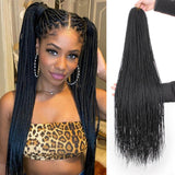 Xtrend 40Roots/Pack 34'' Senegalese Twist Crochet Hair Twist Pre-Stretched Loop Synthetic Braiding Hair