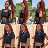 Xtrend 36 Inch Nu Faux Locs Crochet Hair Pre-looped Goddess Locs Crochet Dreadlock Curly Extended Soft Locs Braiding Hair