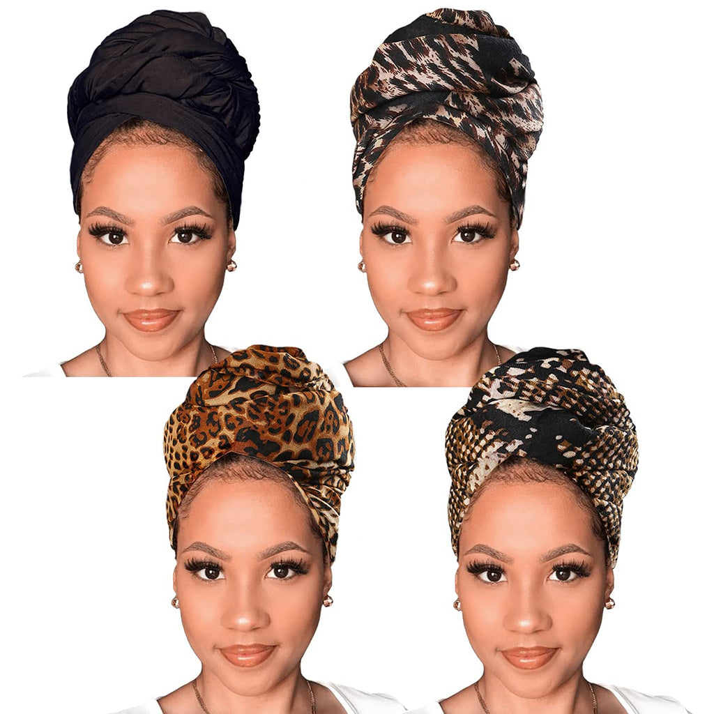 Women's African Print Maxi Dress Set – Bohemian Outfit With Head Wrap & Dangle Earrings | 5 Sizes - View #11