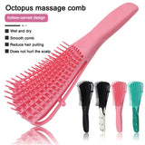 4 Color Detangling Brush Set Detangler Brush for Natural Black Hair Curly Hairk Dry and Wet Hair Scalp Massager Shampoo Brush