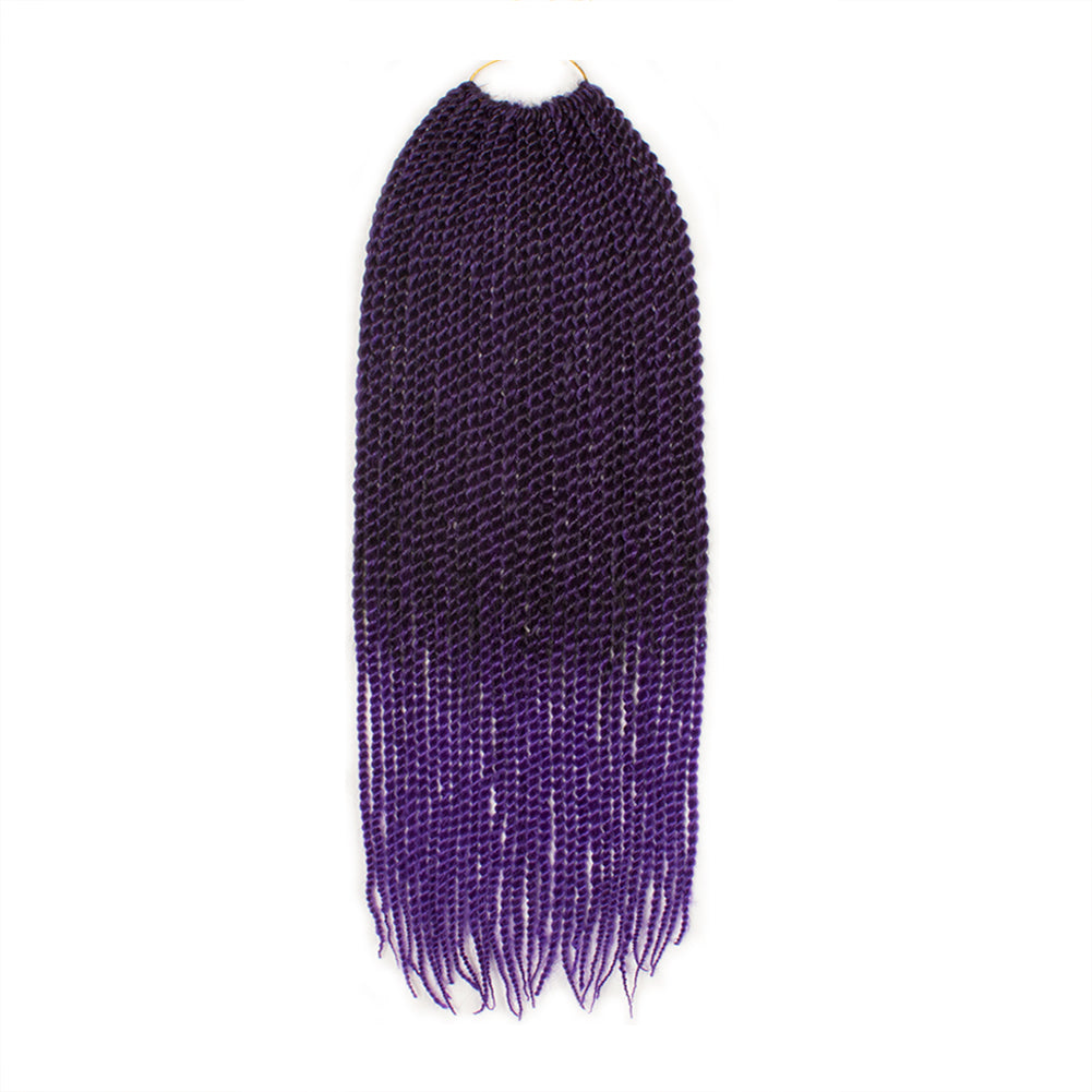 Xtrend 30Roots/Pack 14'' 18'' 22'' Ombre Senegalese Twist Hair Synthetic Color Hair Crochet Braiding Hair Extensions Rainbow Hair