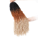 Xtrend Nu Soft Locs 24 Inch Crochet Braids Hair Soft Curly Wavy Goddess Faux Locs Braiding Hair Synthetic Fiber long Hair