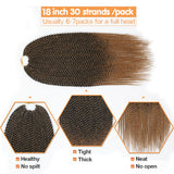 Xtrend 30Roots/Pack 14'' 18'' 22'' Ombre Senegalese Twist Hair Synthetic Color Hair Crochet Braiding Hair Extensions Rainbow Hair