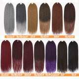 Xtrend 30Roots/Pack 14'' 18'' 22'' Ombre Senegalese Twist Hair Synthetic Color Hair Crochet Braiding Hair Extensions Rainbow Hair