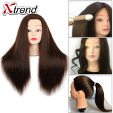 22/26Inch Pro training Hair Styling Mannequin Head Hair Long Hair Hairstyle Hairdressing Training Doll Female Mannequins With Wig