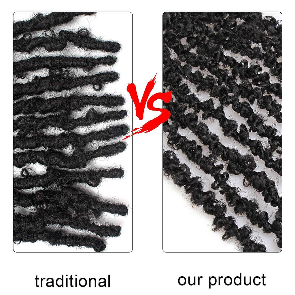20 Inch Locs Xtrend Butterfly Locs 20 Inch Distressed Faux Locs Pre-looped Syntheti ...