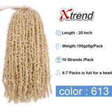 Xtrend Butterfly Locs 20 Inch Distressed Faux Locs Pre-looped Synthetic Crochet Braids Extended Soft Locs Extensions