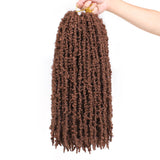 Xtrend 12''20''22“24''30”Butterfly Locs Crochet Hair Pre Looped Crochet Braids Synthetic Braiding Hair
