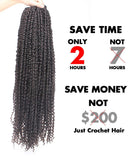 22inch Pre-twisted Passion Twist Crochet Braids Hair Ombre Pre-looped Crochet Braids Synthetic Braiding Hair Extensions