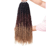 22inch Pre-twisted Passion Twist Crochet Braids Hair Ombre Pre-looped Crochet Braids Synthetic Braiding Hair Extensions