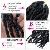 Xtrend Nu Soft Locs 24 Inch Crochet Braids Hair Soft Curly Wavy Goddess Faux Locs Braiding Hair Synthetic Fiber long Hair