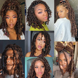 Xtrend Pre-Separated Springy Afro Twist Hair 8 Packs Spring Twist Hair For Distressed Soft Locs Natural Black Long Marley Twist Braiding Hair Synthetic Hair Extension For Black Women