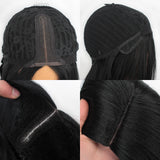 Xtrend 14inch Bob Synthetic Lace Front Hair Wigs Black Red Ombre Lace Wig Middle Part