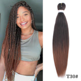 Xtrend 26 inch Yaki Braid Hair Pre-Stretched Quick Braid Hair 90g/pcs Kanekalon Fiber For Twist Braiding Hair and Box Braids