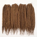 Xtrend Crochet Box Braids Hair 12roots Synthetic Kanekalon Braiding Hair Extensions Black Burgundy Heat Resistant