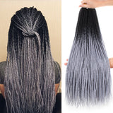 Xtrend 24inch 30strands Senegalese Twist Ombre Kanekalon Braiding Hair  Blonde Blue Synthetic Crochet Braids Hair Extensions