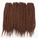 Xtrend Crochet Box Braids Hair 12roots Synthetic Kanekalon Braiding Hair Extensions Black Burgundy Heat Resistant
