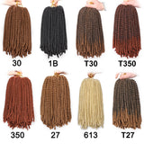 12 Inch Spring Twist Ombre Colors Butterfly locs Crochet Braids Synthetic Hair Extensions