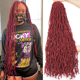 Xtrend 36 Inch Nu Faux Locs Crochet Hair Pre-looped Goddess Locs Crochet Dreadlock Curly Extended Soft Locs Braiding Hair