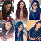 Xtrend Goddess Locs Crochet Hair Curly Faux Locs Crochet Hair Wavy Nu Locs with Curly Ends Synthetic Braiding Hair